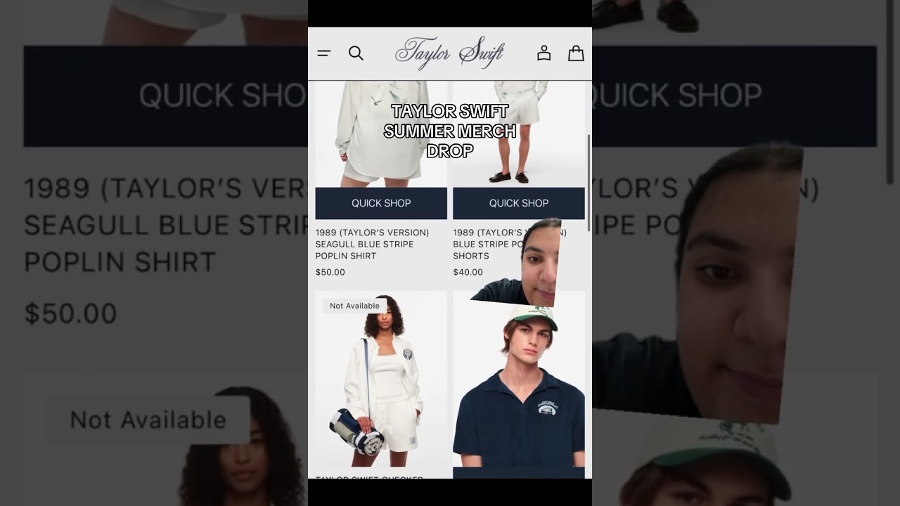 NEW Taylor Swift Summer Merch Drop #taylorswift #swiftie #summer #merch #swifties #fangirl #swifttok