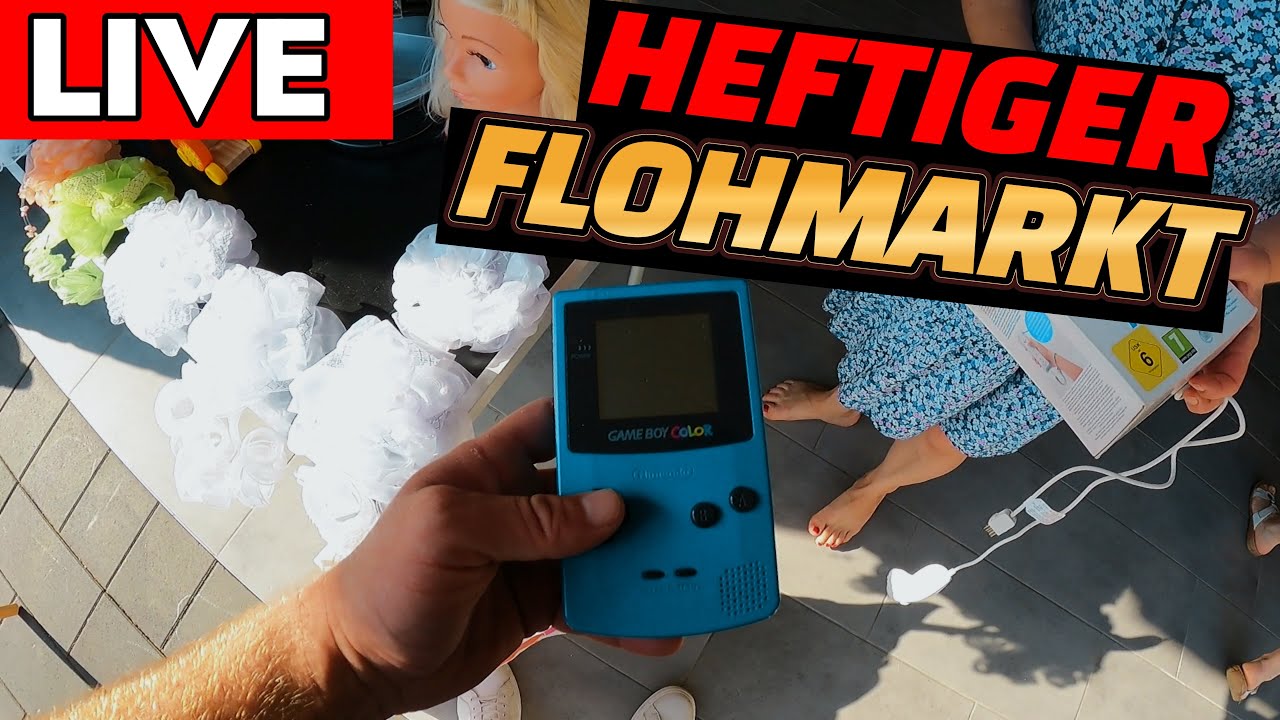LIVE Flohmarkt Action - Flohmarkt wie Weihnachten - Von Sega bis Nintendo Gameboy! Reselling