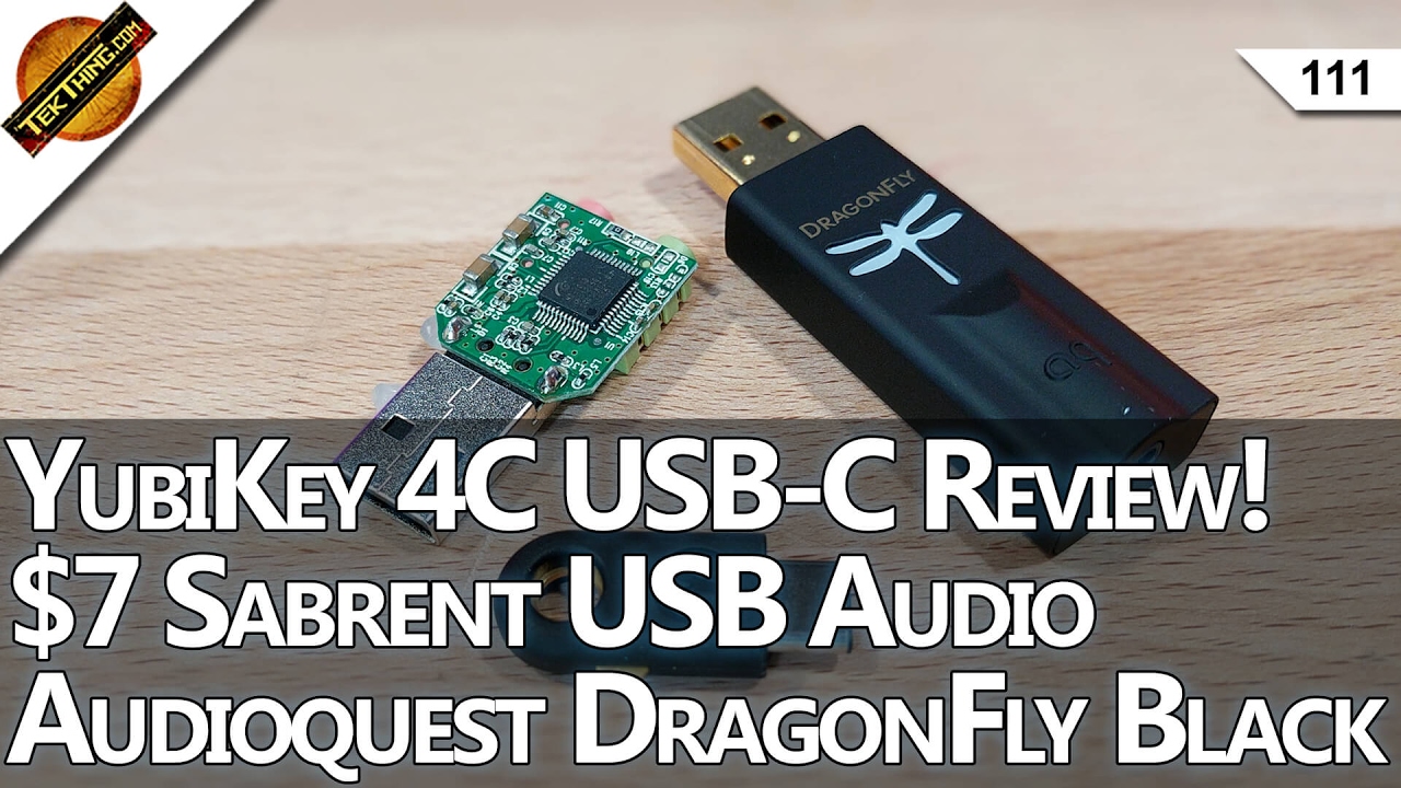 YubiKey 4C USB-C! Max Smartphone Battery Life, $7 Sabrent USB Audio Adapter, WiFi On Airplane?