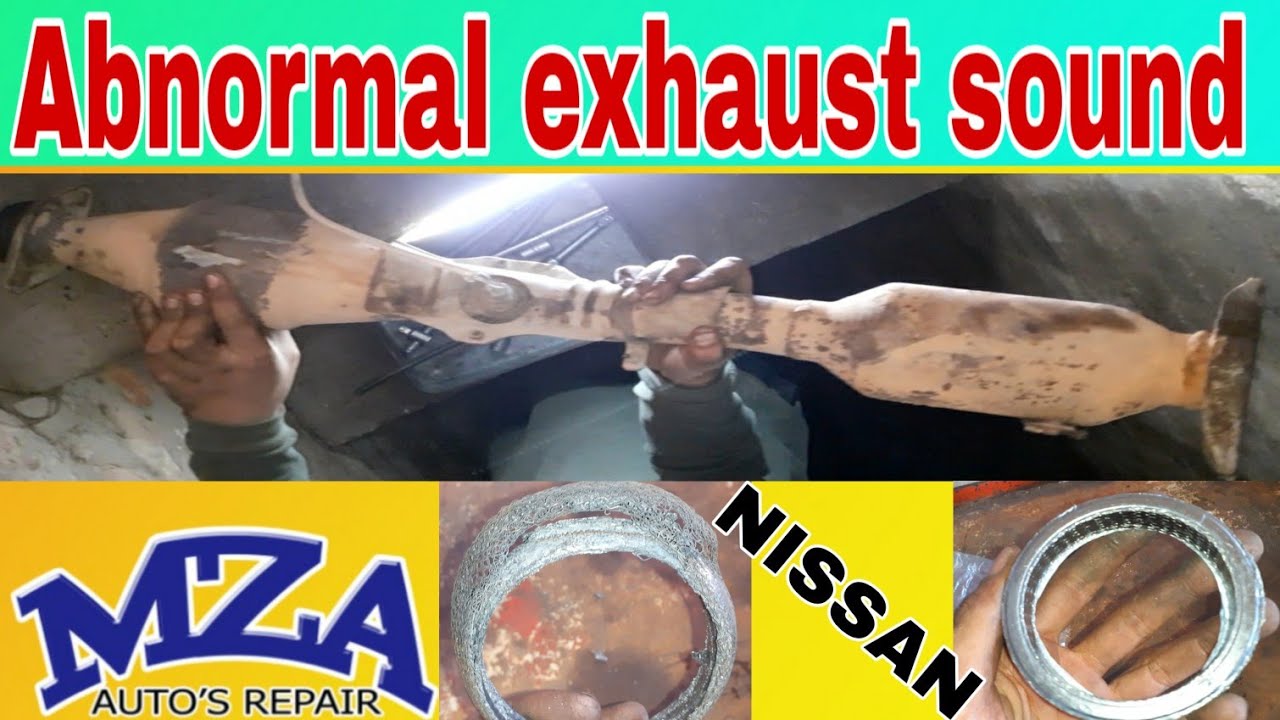 how to fix silencer abnormal sound | easy fix exhaust donut gasket | silencer sound test | MZA AUTOS