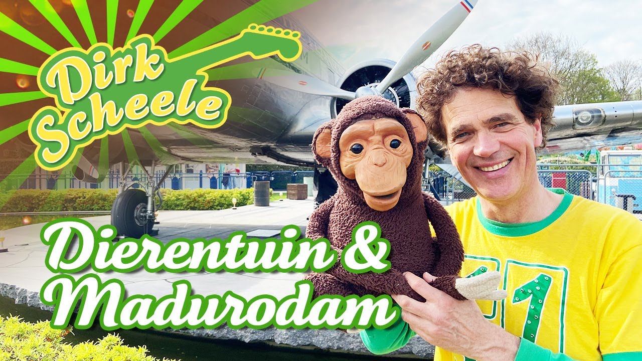 Dirk Scheele & Japie 't Apie - In de dierentuin & in Madurodam 🚒🚔 | Japie 't Apie 🐵