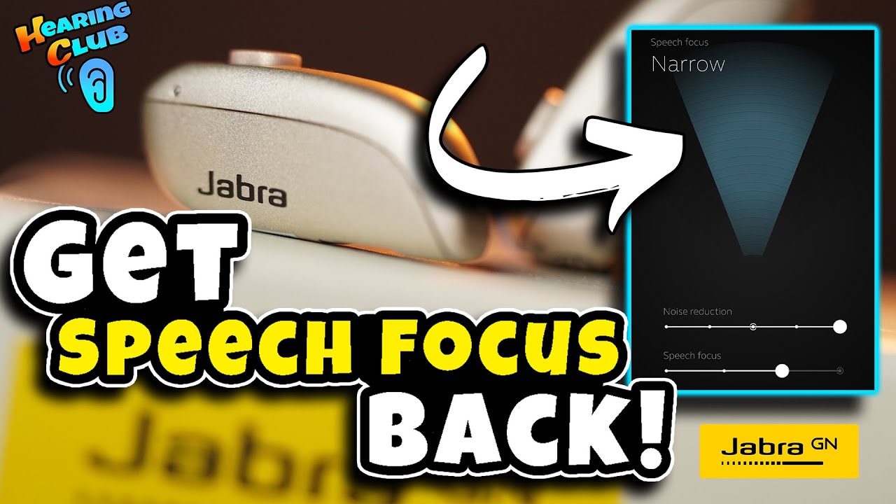 Функция скрытого переднего фокуса в приложении Jabra Enhance Pro 20