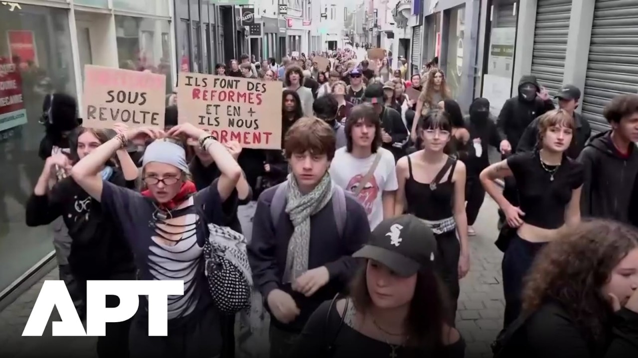 French Protests Spill Into Belgium As Students Take To The Streets | APT