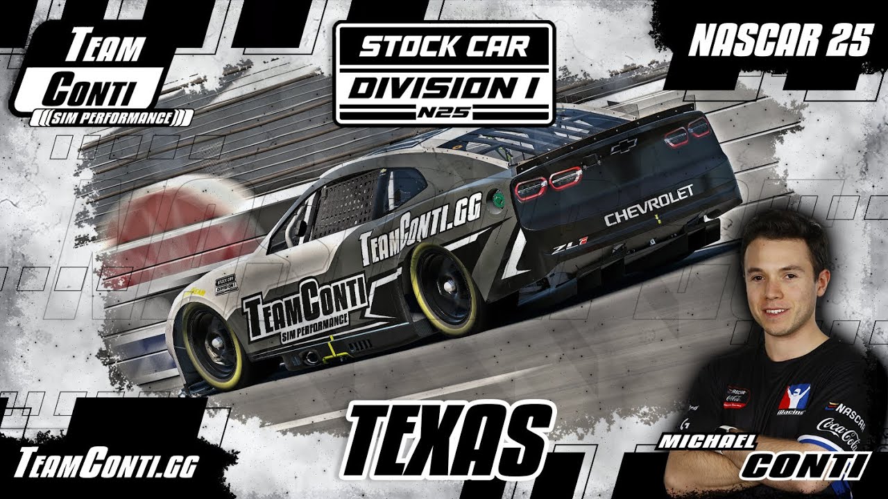 Руководство по трассе NASCAR 25 I Cup I Texas от Team Conti Sim Performance