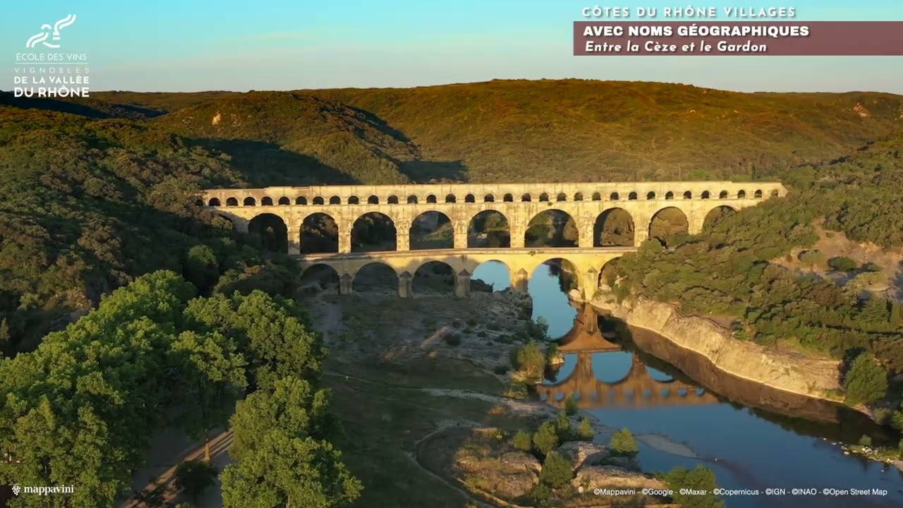 Présentation des différentes aires d'appellations de la Vallée du Rhône