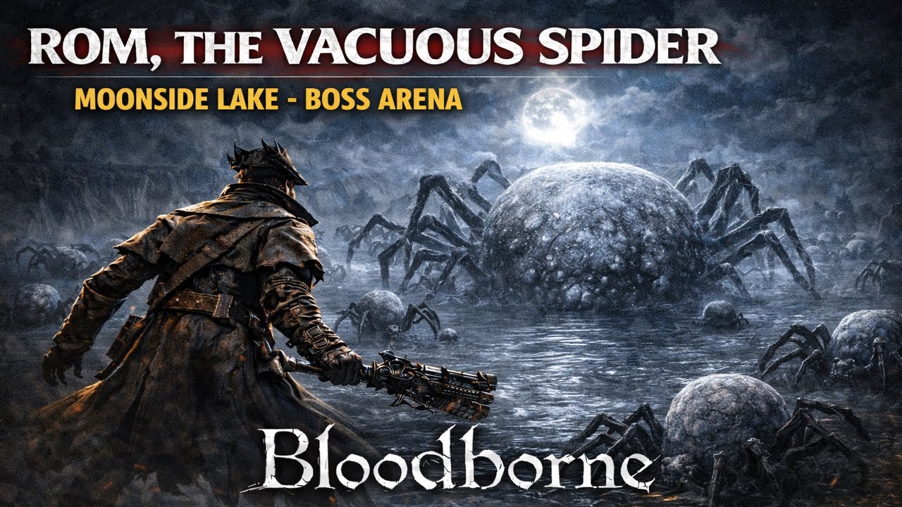 Rom, the Vacuous Spider | Moonside Lake - Boss Arena | Bloodborne