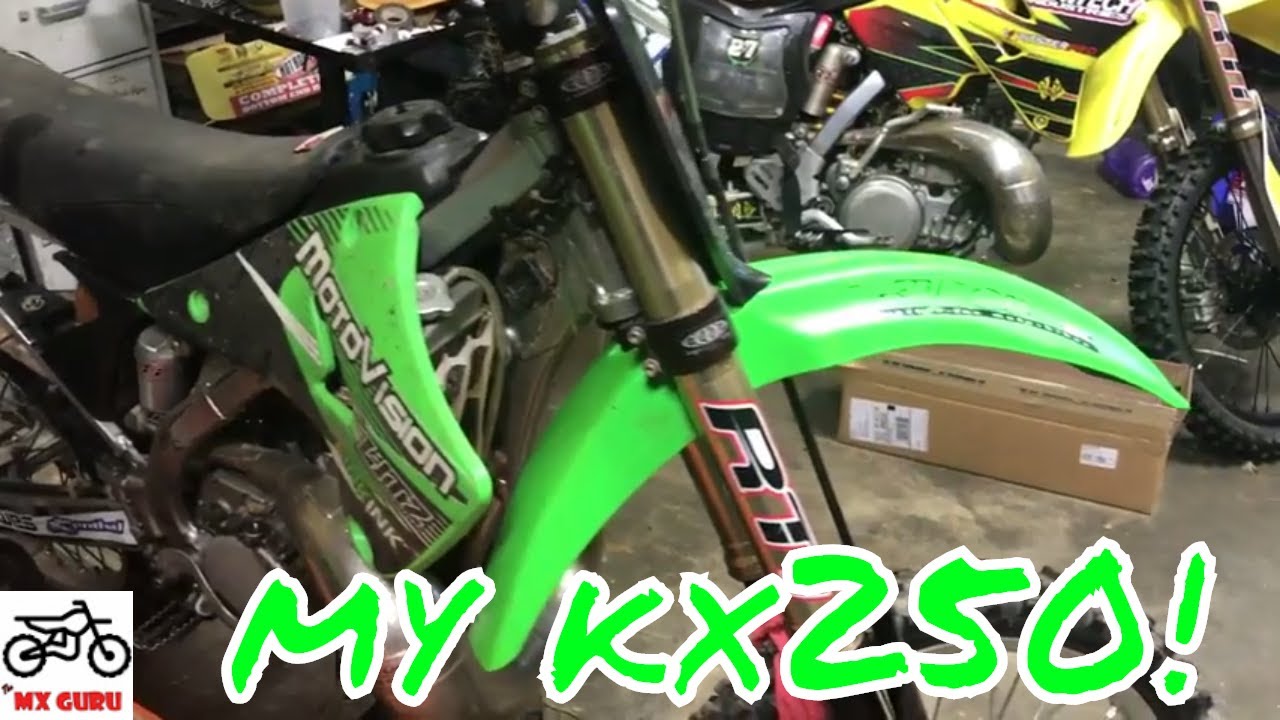 My KX250 ! ~ 2007 Kawasaki KX250 w/ 250f Showa Front Suspension ~ RARE Find !!