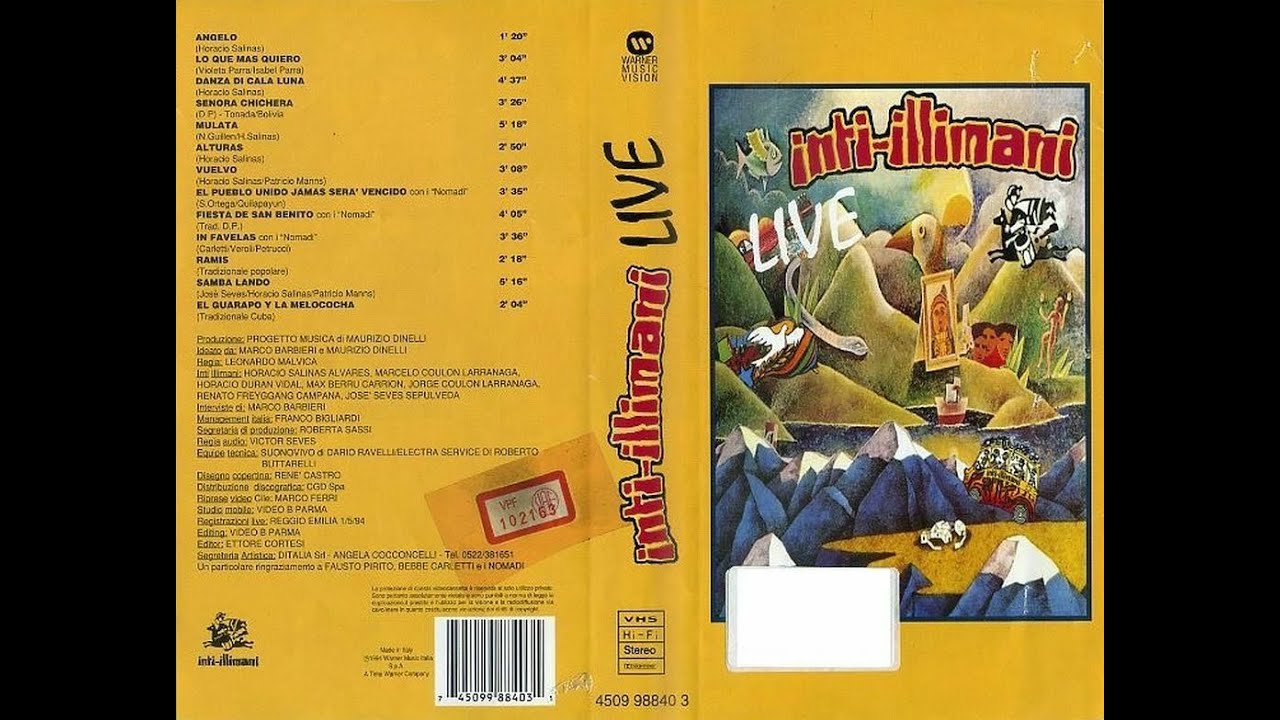 Inti Illimani  Live (VHS Warner Italia, 1994)