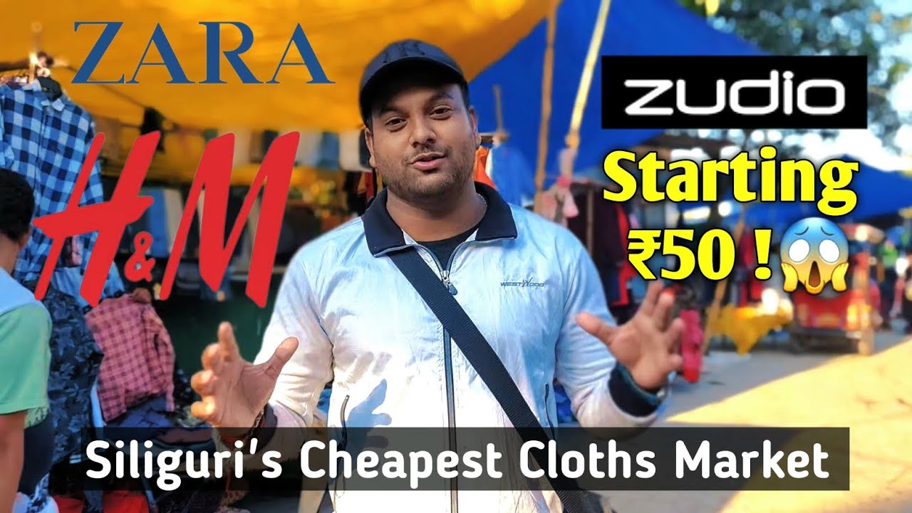 Siliguri's Cheapest Cloths Market | Only 50 Rs😱| Thrifted Cloths Market #cloths #thrifthaul #market 