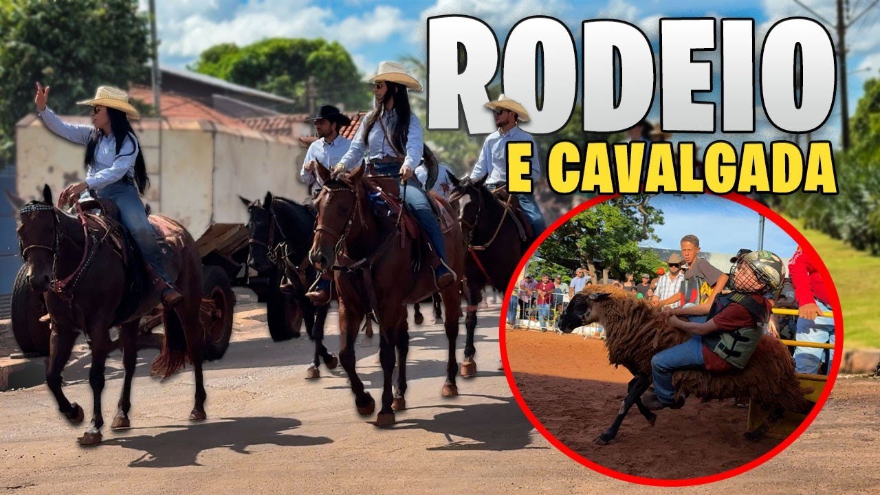 RODEIO de CARNEIRO na NOSSA CAVALGADA GIGANTE!