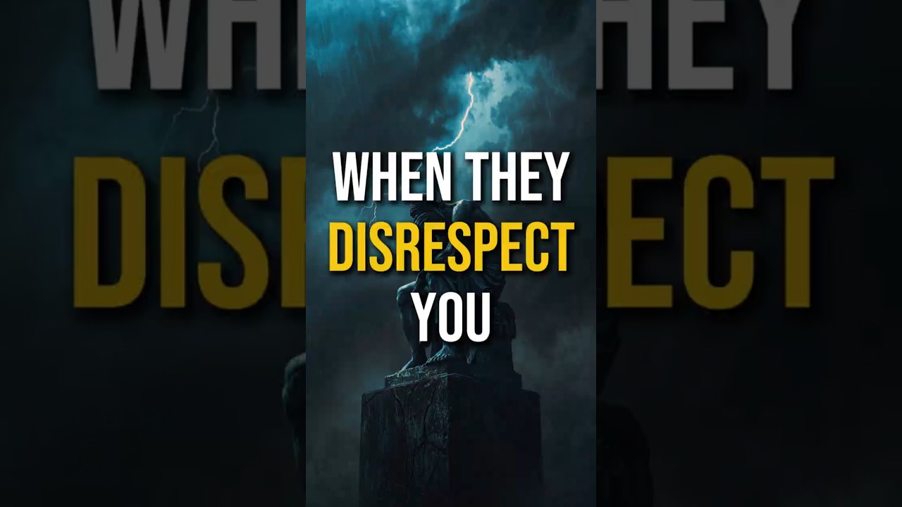 When They Disrespect You, Never React &mdash; Do This Instead | Stoic Wisdom