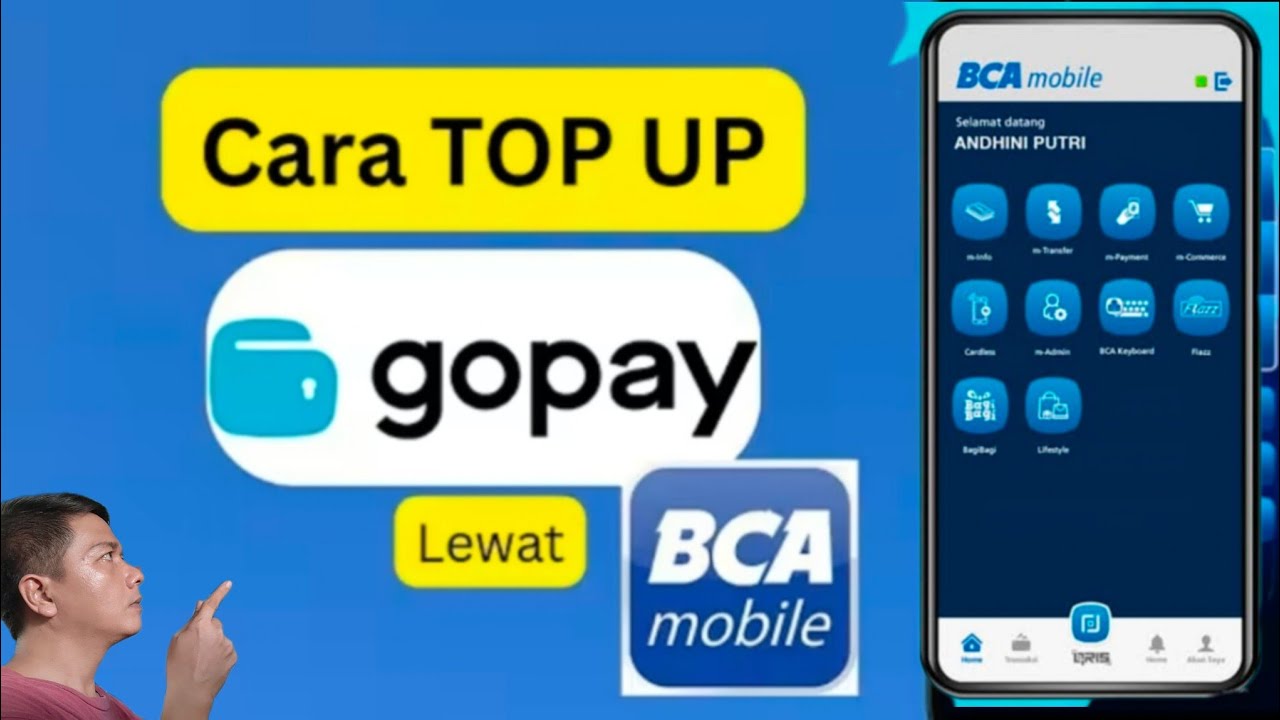 ✅Cara top up gopay di BCA mobile/ 5 DETIK langsung 📥