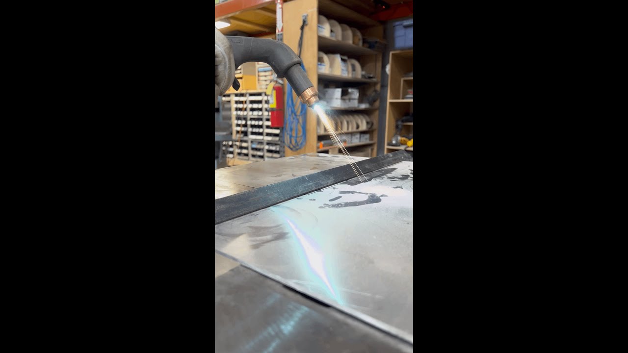 Plasma Cutting Aluminum Plate #shorts