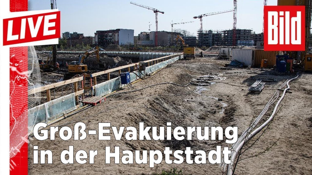 Bombenentschätfung: Großräumung von Hauptbahnhof, Charité und Ministerien
