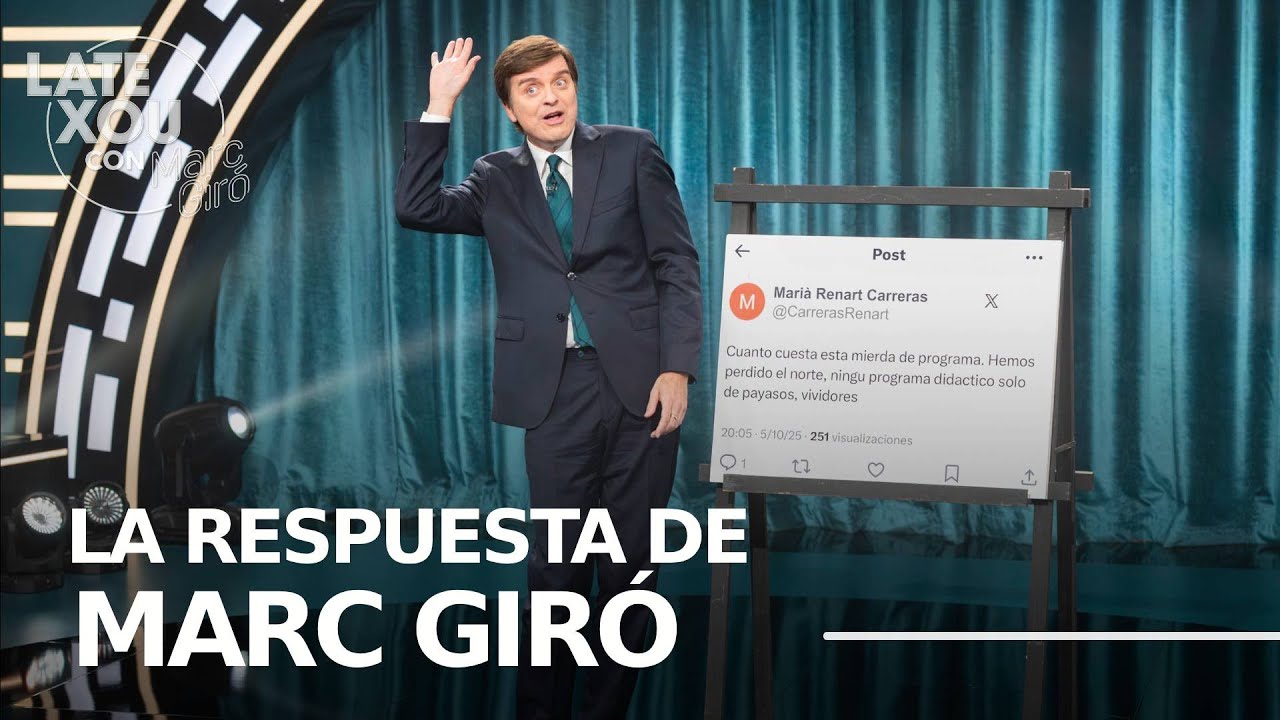 Marc Giró vuelve a responder a sus 'haters' en redes sociales | Monólogo Late Xou con Marc Giró