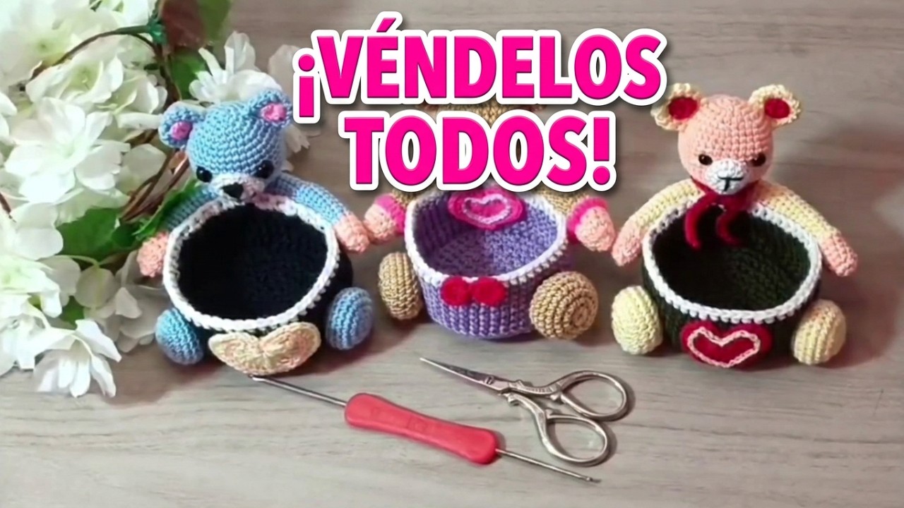 PARA ESTE DIA DE SAN VALENTIN  hermosos detalles a CROCHET!