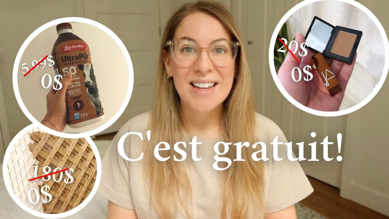 J'ai obtenu TOUT ÇA GRATUITEMENT!