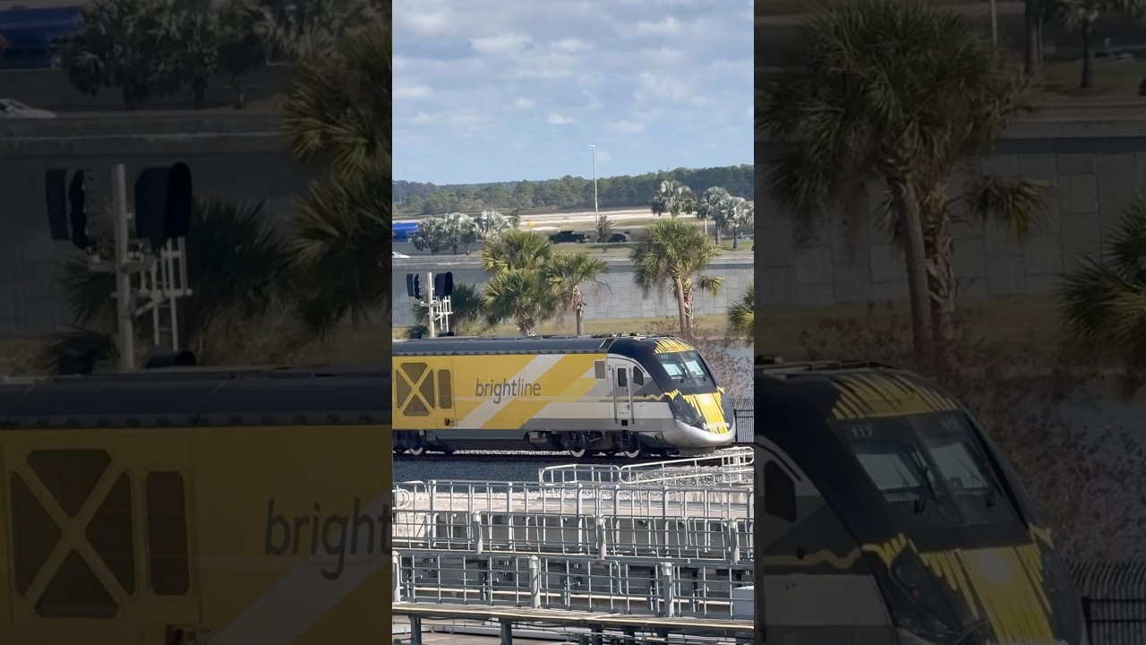 Bright line leaving Orlando airport