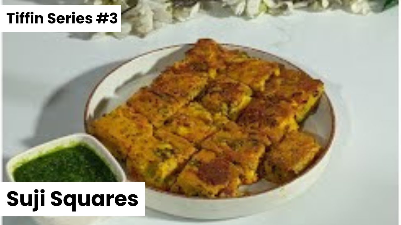 Veg Suji Squares Recipe 🟩 | Soft, Healthy Tiffin Idea | Tiffin Series #3 | HerCraft Kitchen