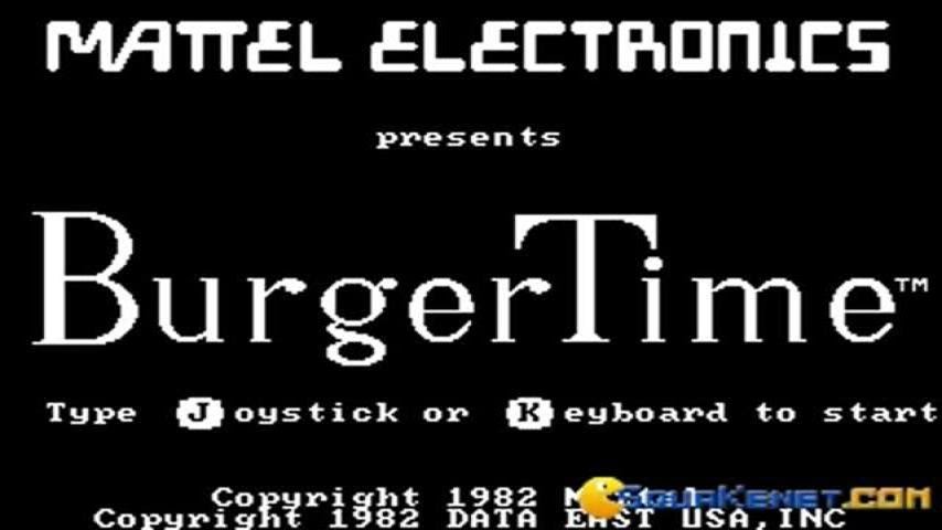 Burger Time gameplay (PC Game, 1982)