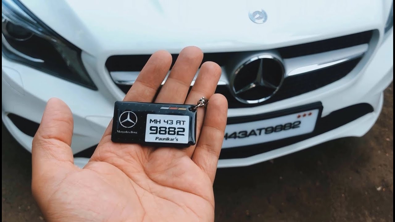 3D Bike Number Plate Keychain | Custom Car Keychain | Personalize with Vehicle Number | Fotovilla