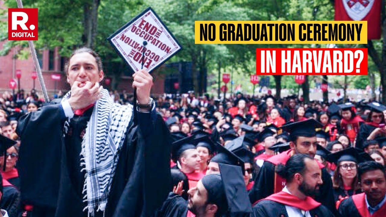 Harvard University Graduation Ceremony Affected By Gaza War Protestors | Video