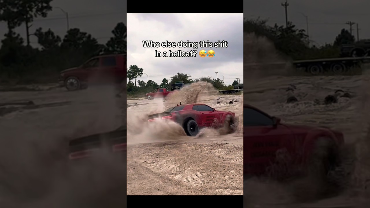 MUDDING LIFTED HELLCAT GONE WRONG&hellip; 😅🚨 @judahfindley #offroad #hellcat #trending