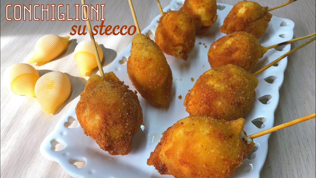 CONCHIGLIONI  SU STECCO ricetta facile e sfiziosa PASTA ON A STICK - Tutti a Tavola