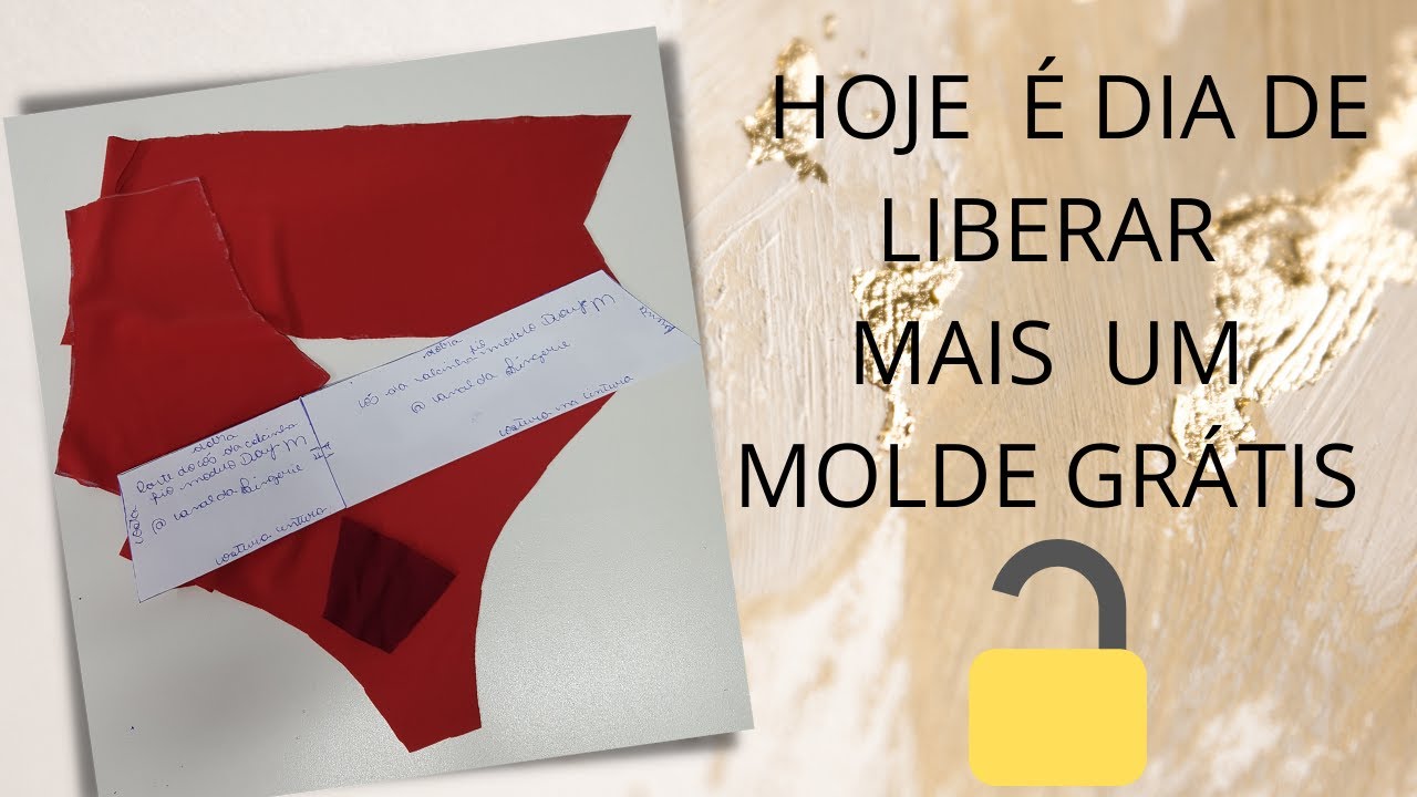 MOLDE GRÁTIS CALCINHA  MODELO DAY