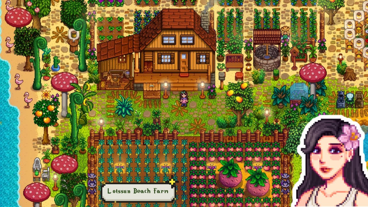 Lotssun 🌞 | Decorating Beach Farm | Stardew Valley