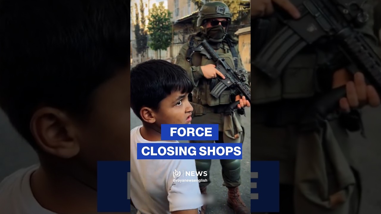 🇵🇸 'Israeli' forces raid Hebron, force shopkeepers to close