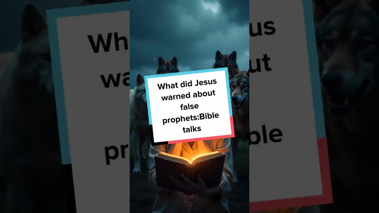 What did Jesus warn about false prophets?Bible expains#shorts#jesus #faith #false prophet#bible