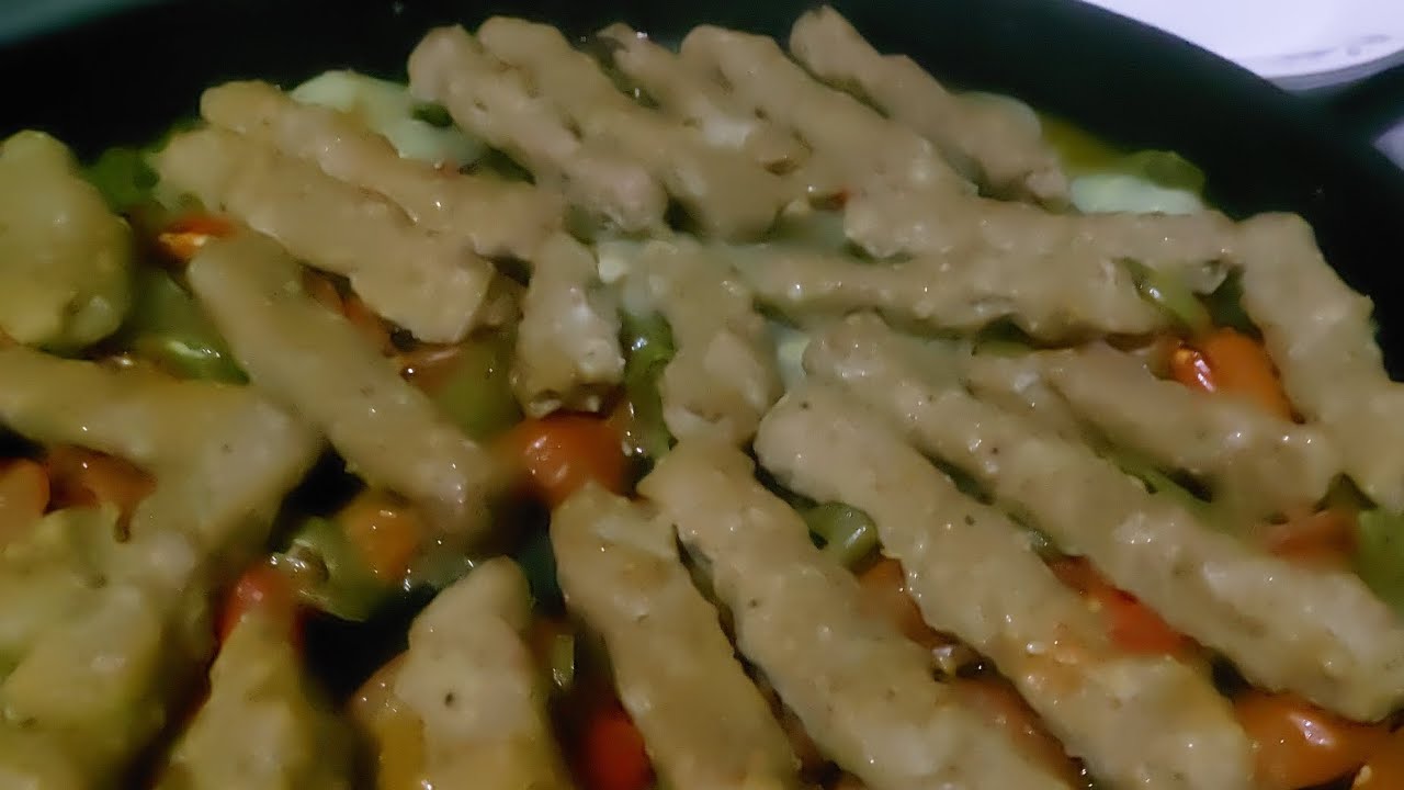 كباب بل صينية على طريقتي. بانكيك كريب 