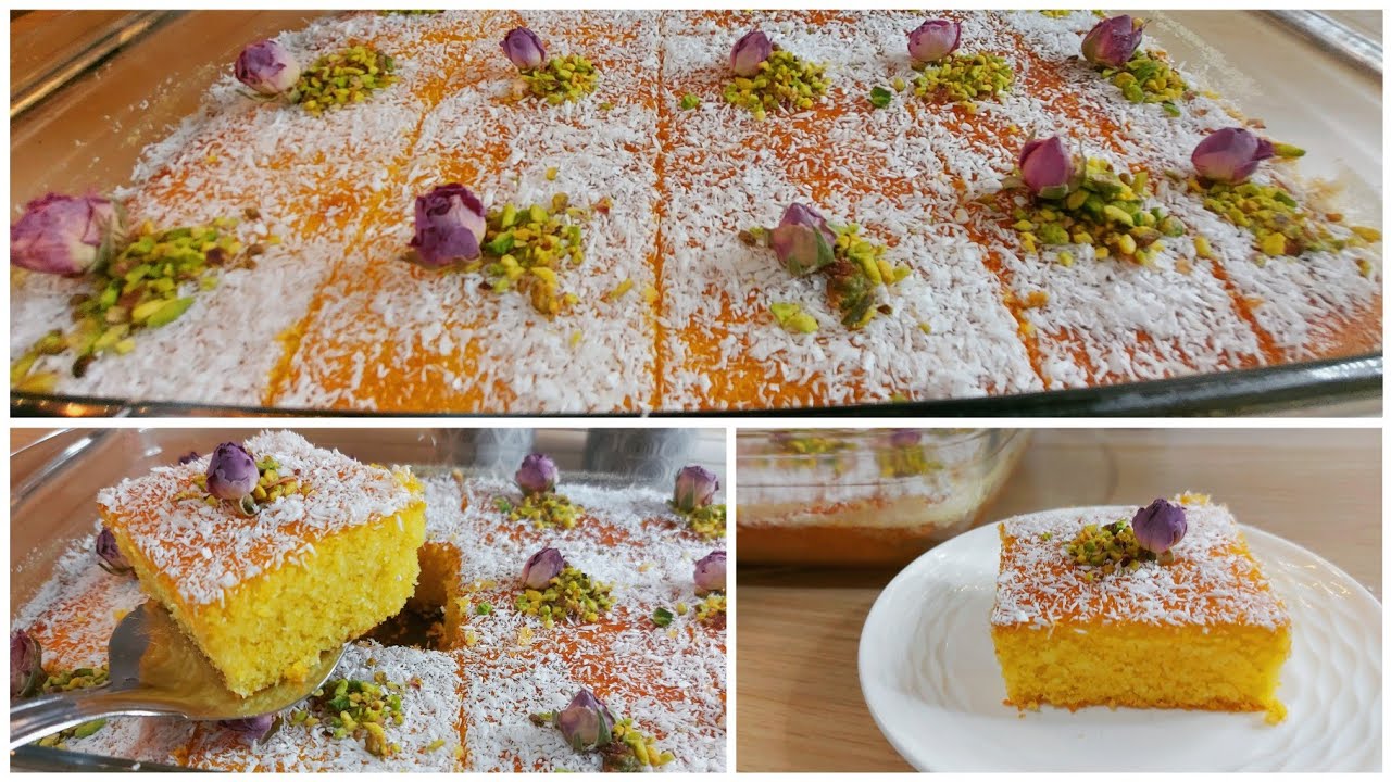 بسبوسة بالمندرين🍊🍊غي بجوج مندرينات حضري أروع بسبوسة مسقية ومعلكة 🤩