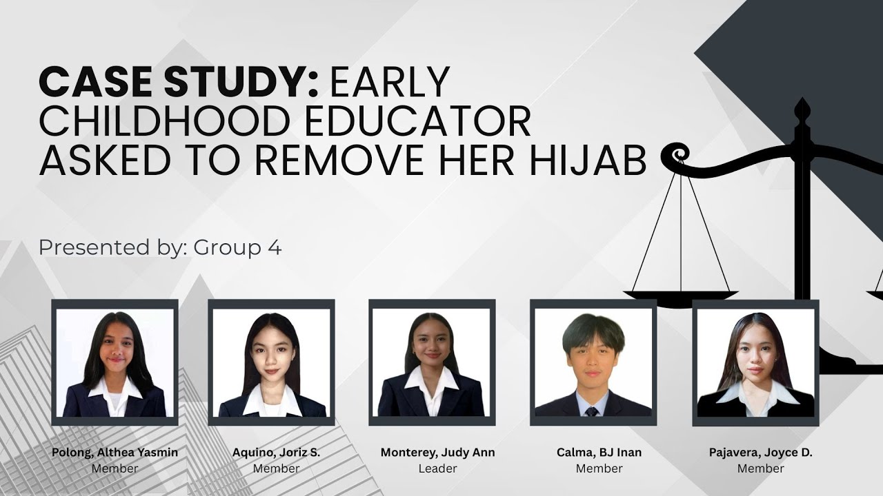 Case Study: Early Childhood Educator asked to Remove Her Hijab - Group 4
