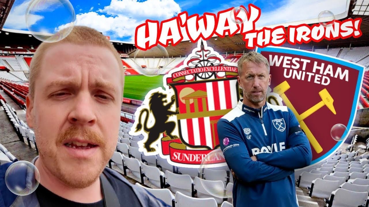 STADIUM OF LIGHT AWAY DAY | Sunderland vs West Ham ⚒ 25/26
