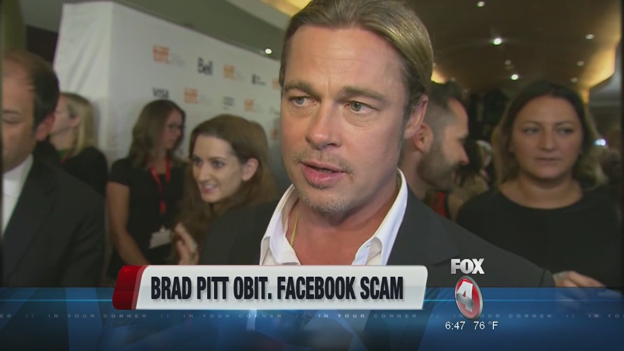 Don't fall for the Brad Pitt death hoax on Facebook