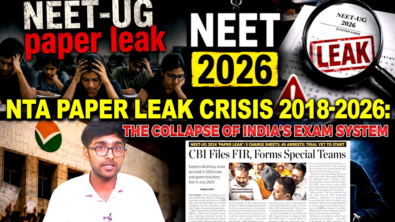 NTA Paper Leak Crisis 2018-2026: The Collapse of India's Exam System | Munsif TV