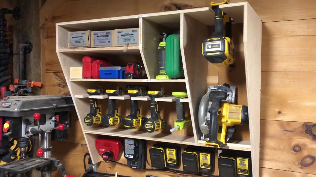 Cordless Tool Charging Station: Shop Upgrades