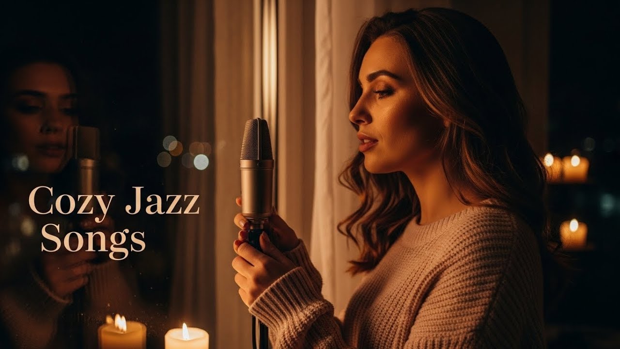 Cozy Jazz Songs 🕯️ Candlelit Window Jazz | Female Vocal Smooth Jazz