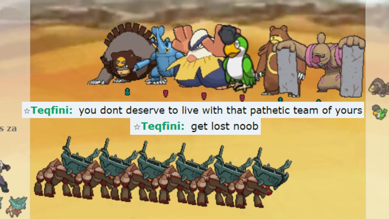 SALTY NOOB'S FULL GUTS TEAM WAS NO MATCH FOR FULL TING-LU TEAM ON POKEMON SHOWDOWN !!