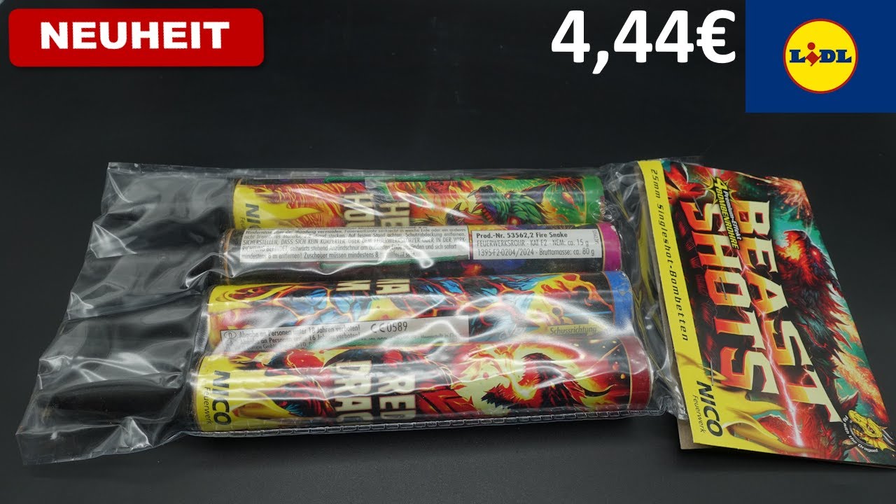 Nico 2025 Neuheit (Beast-Shots 25mm Singleshot) 4,44€/Lidl