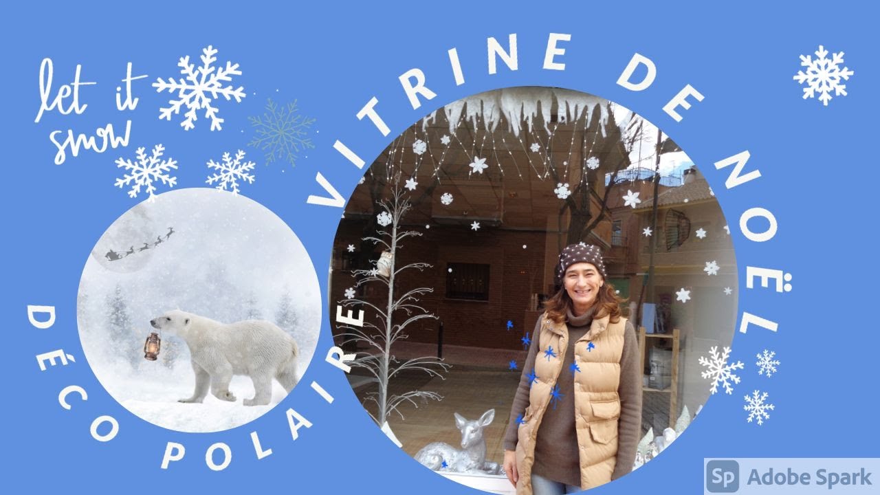 DÉCO DE VITRINE DE NOËL :DÉCO POLAIRE🐧/MarionEvents/2021