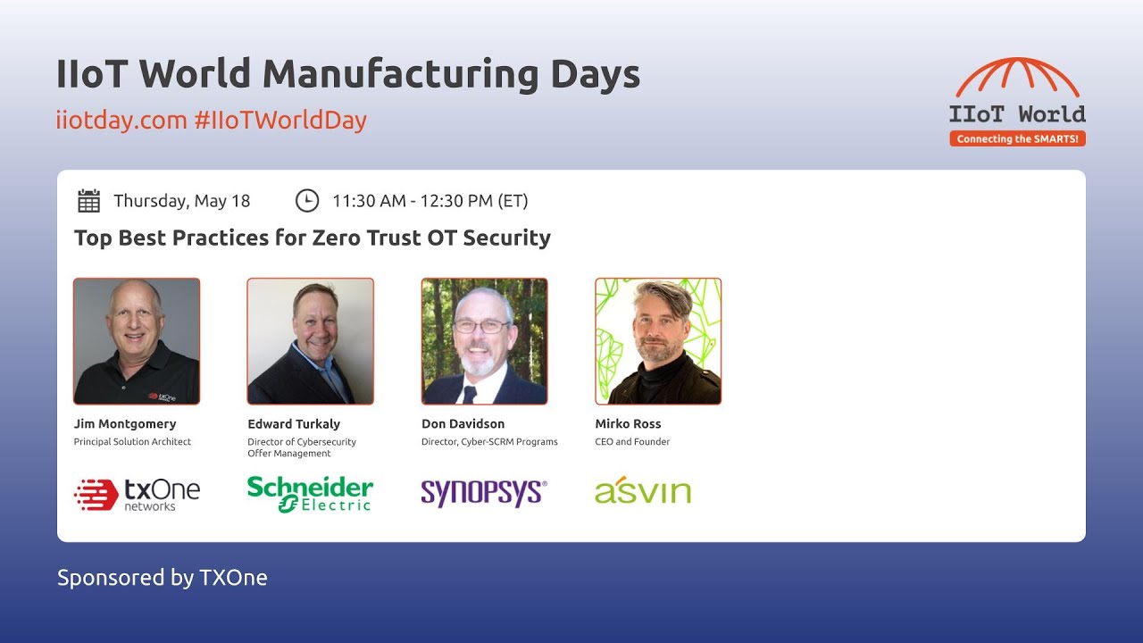 Top best practices for Zero Trust OT Security