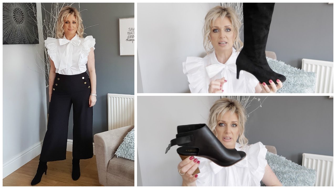 What Shoes To Wear With Culottes | LookBook |Try on #FASHIONOVER40