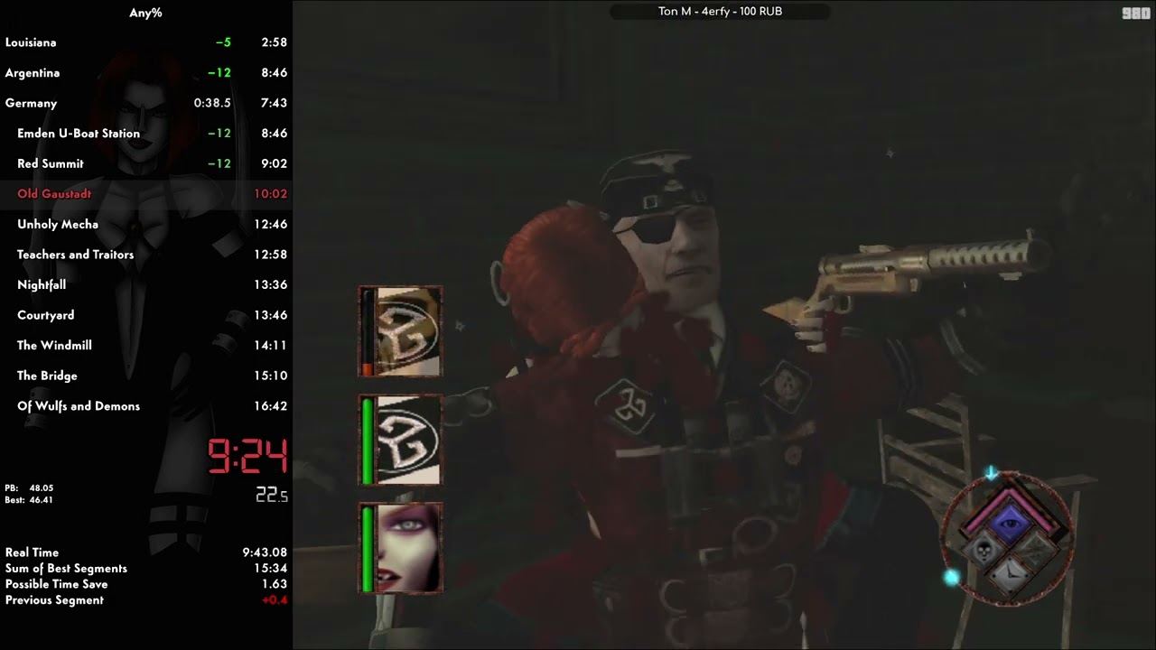 BloodRayne (PC) Speedrun Any% (Hard) In 16:29 [World Record]