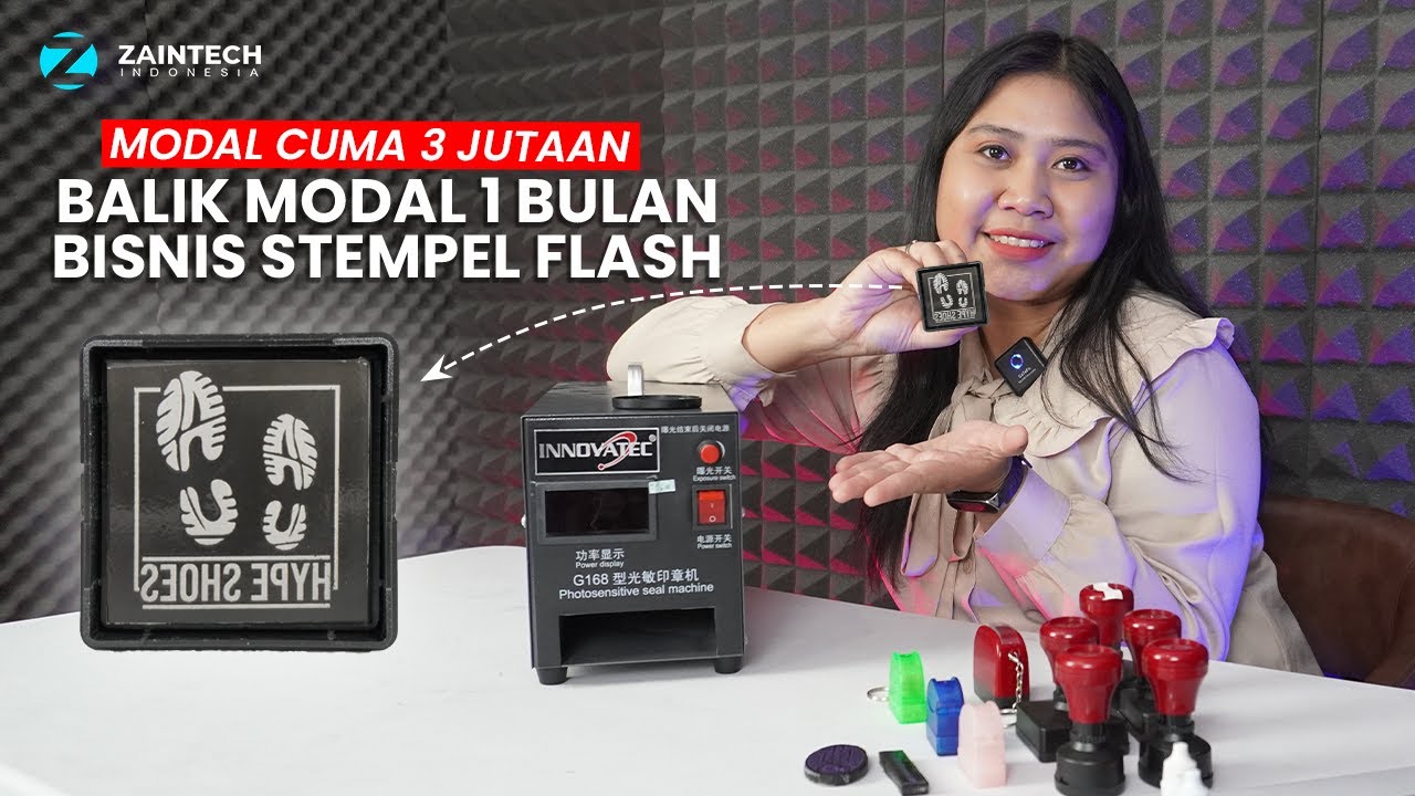 MODAL 3 JUTAAN BALIK MODAL 1 BULAN DARI BISNIS STEMPEL FLASH