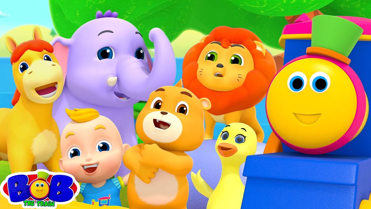 Bob The Train Went To The Zoo + More Nursery Rhymes & Baby Songs