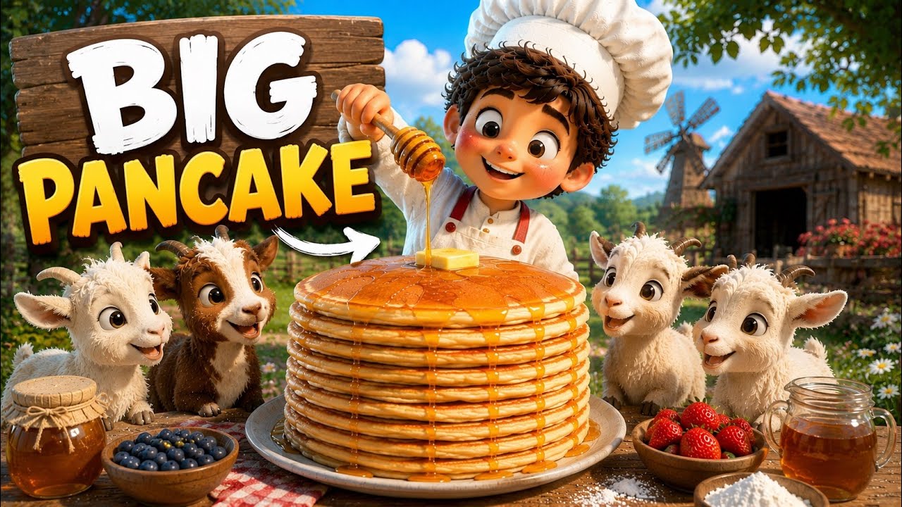 1-BIG PANCAKE! The Magic Pancake Grew HUGE! 🥞✨