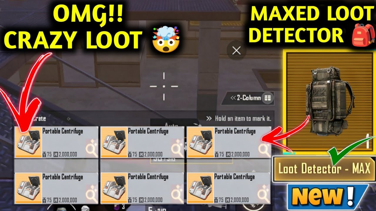 MAXED LOOT DETECTOR BACKPACK 🎒 PUBG METRO ROYALE CHAPTER 27